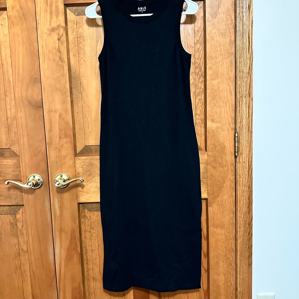 ABLE | Shilpa Black Midi Dress - Picture 2 of 4